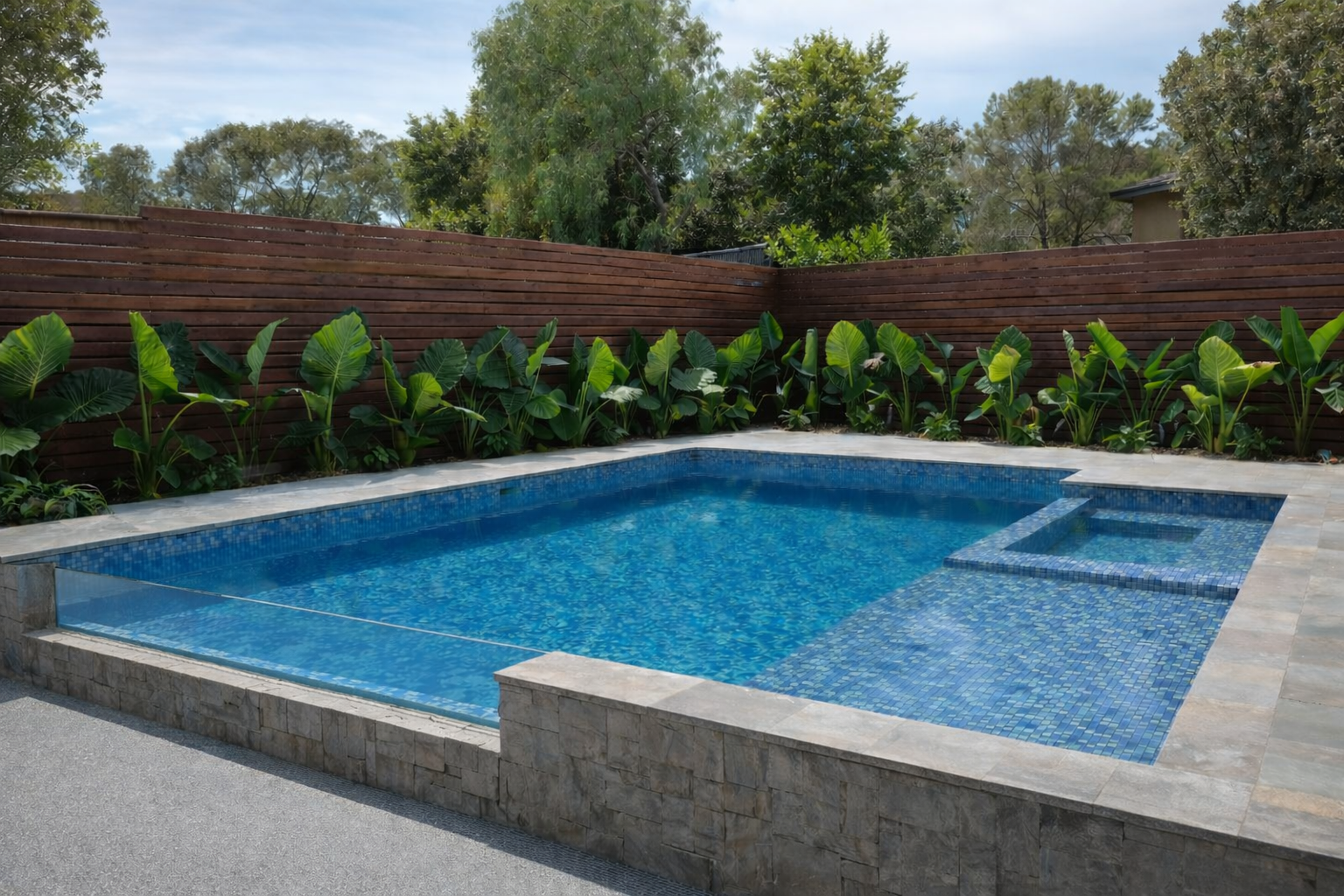 Wall View acrylic pool window system showing underwater viewing room perspective