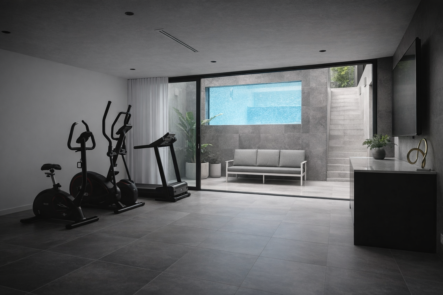 Sydney 4-sided acrylic pool window with full edge support for luxury residential pool